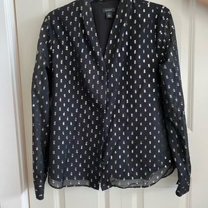 Nordstrom Metallic Button up